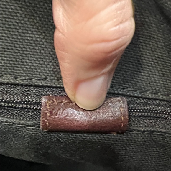 Burberry Vintage Haymarket Check Tote Bag in Coated Canvas and Leather - Picture 11 of 15